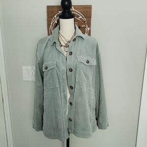 Madewell Women's Corduroy Jacket - Light Green